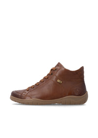 Ankelboots med låg skaft - brun läder, Remonte-TEX