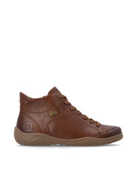 Ankelboots med låg skaft - brun läder, Remonte-TEX