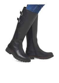 Boots - black, brown upper shaft, adjustable L-XL shaft