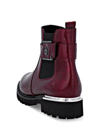 Chelseanilkkurit - kiiltävä tummanpunainen