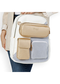 Naisten reppu - vaalea-kulta