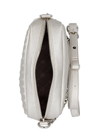 Naisten olkalaukku - helmiäisenhohtoinen