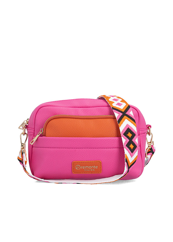 Naisten olkalaukku - pinkki, säädettävä olkahihna