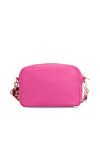 Naisten olkalaukku - pinkki, säädettävä olkahihna