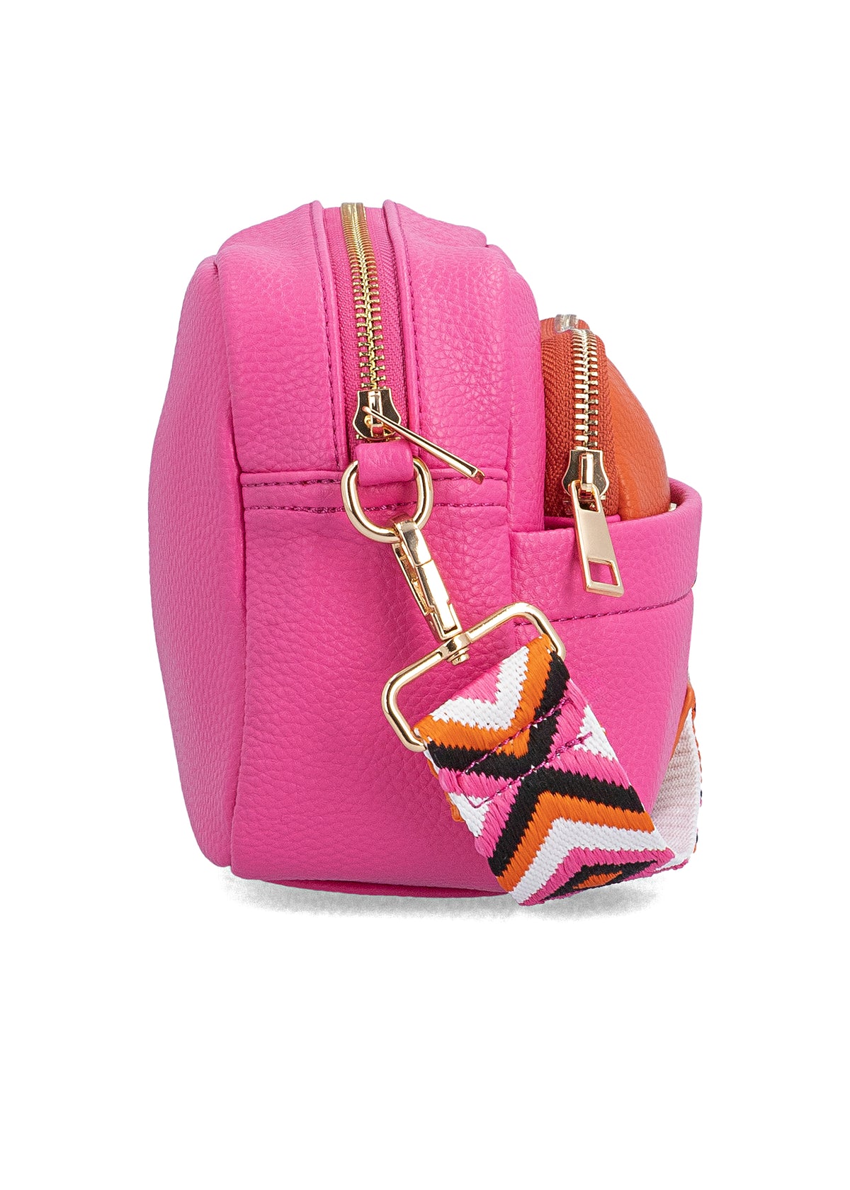 Naisten olkalaukku - pinkki, säädettävä olkahihna