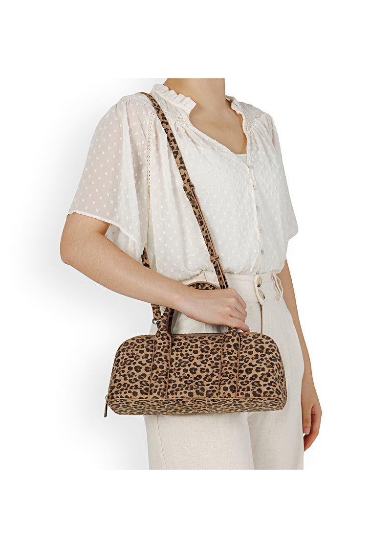 Naisten käsilaukku - leopardikuvio