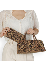 Naisten käsilaukku - leopardikuvio
