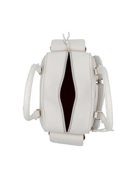 Naisten käsilaukku - kermanvaalea, useita taskuja