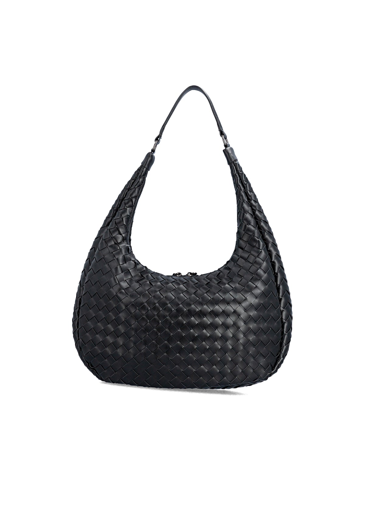 Naisten käsilaukku - musta punos