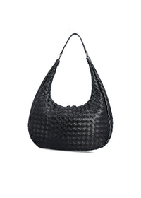 Naisten käsilaukku - musta punos