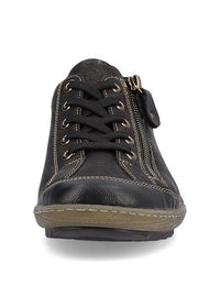 Walking shoes - dark brown, bronzed, Remonte-TEX