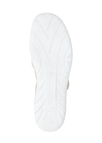 Ballerinat joustavalla tarraremmillä - beige kangas