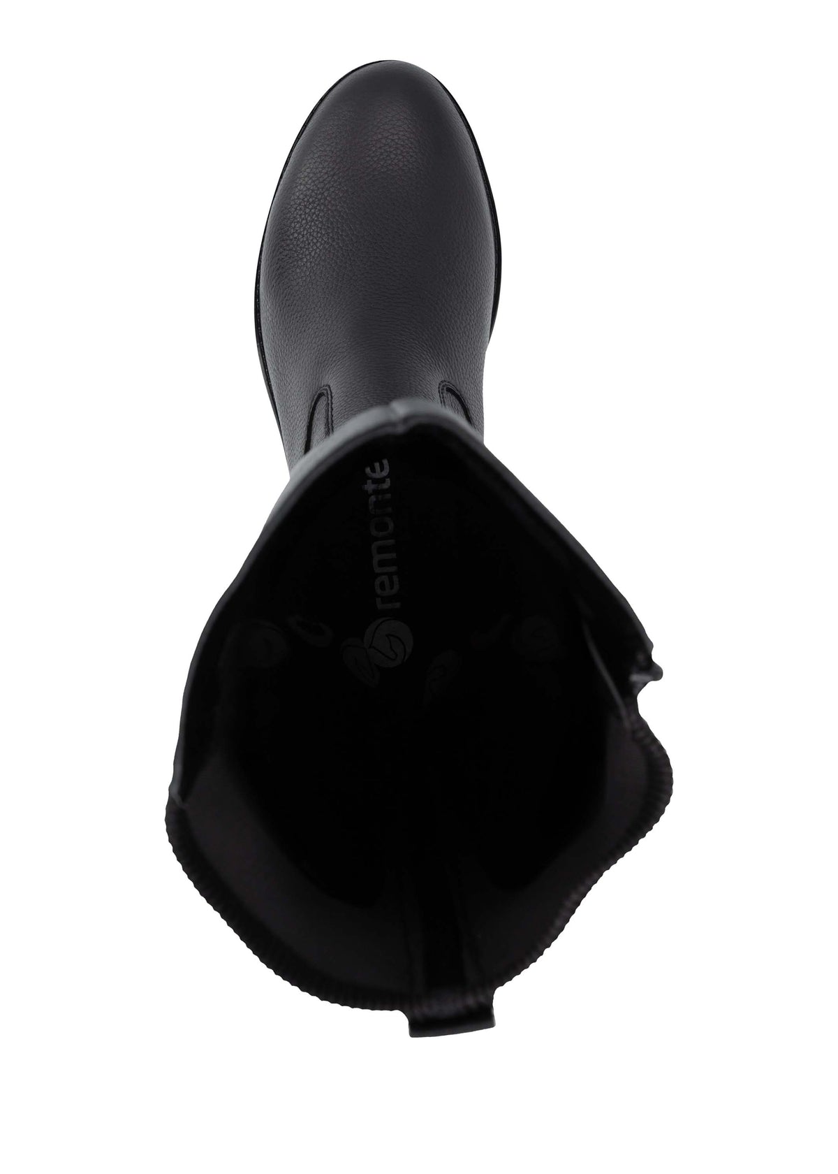 Saappaat - musta nahka, takana joustava kangas, L-XL-varsi