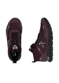 Rennot nilkkurit - tummanpunainen tekstiili, Rieker-TEX