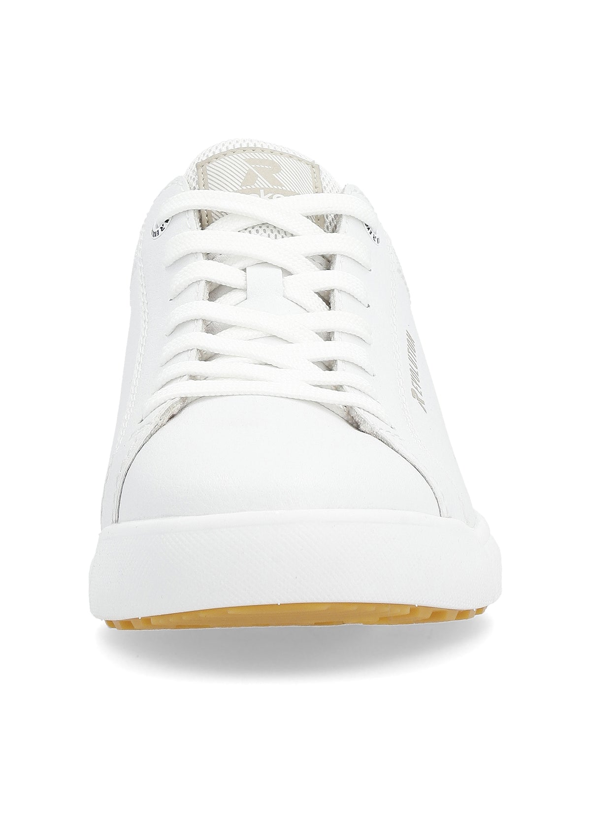 Leather sneakers - white, wider last, Rieker Evolution