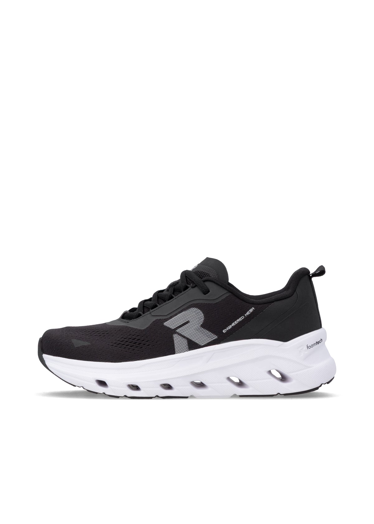 Sneakers - svart tyg, Foamtech-sula