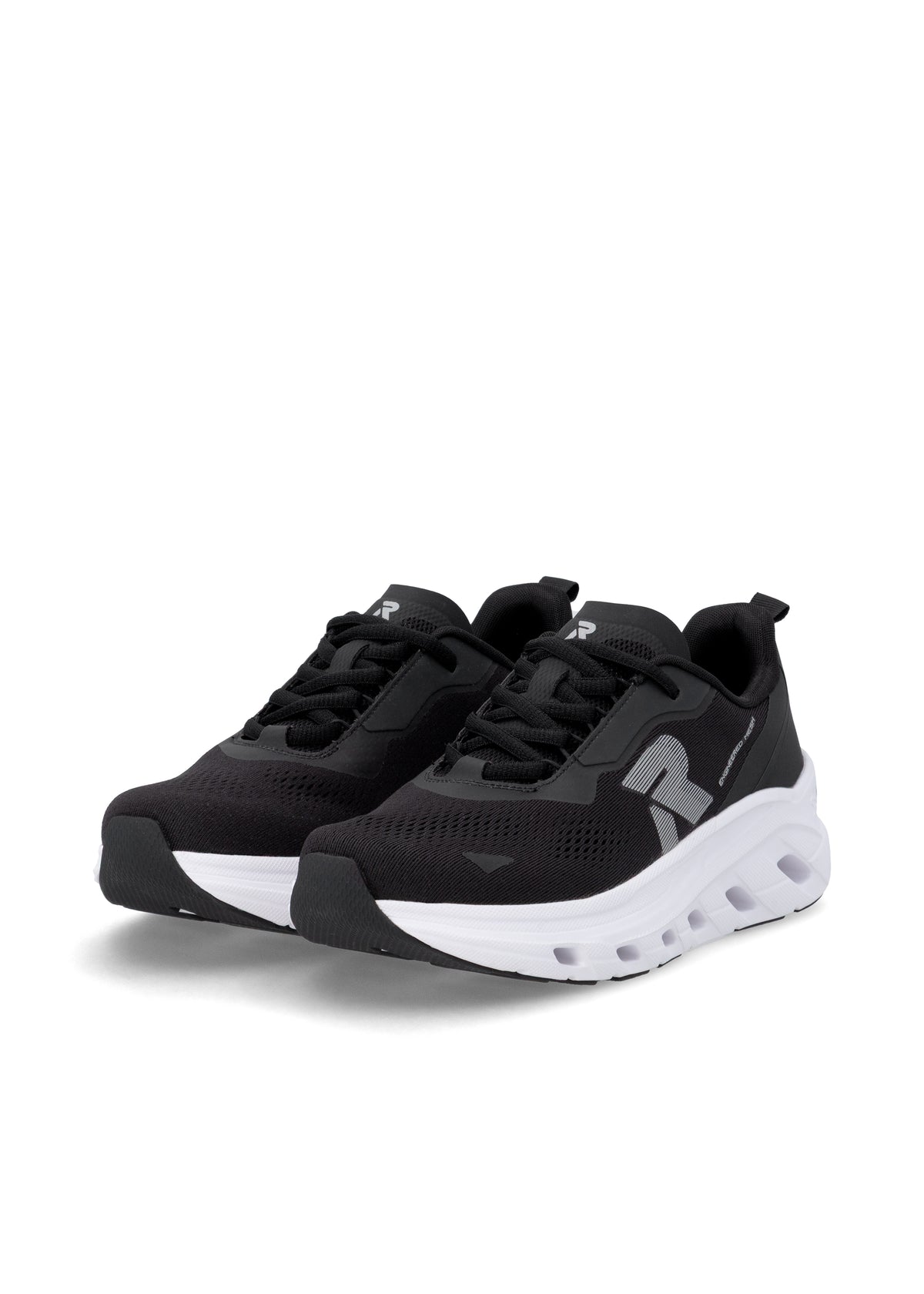 Sneakers - svart tyg, Foamtech-sula
