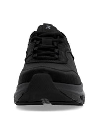 Lenkkarit paksulla pohjalla - musta tekstiili, musta pohja, Rieker-TEX