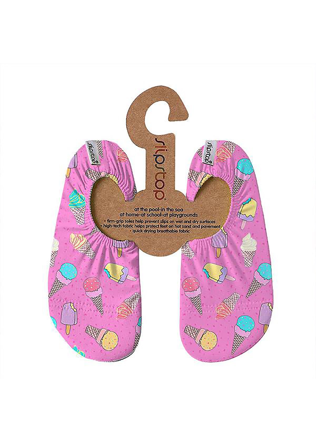 Children's slippers - Glace, ice cream on a pink base