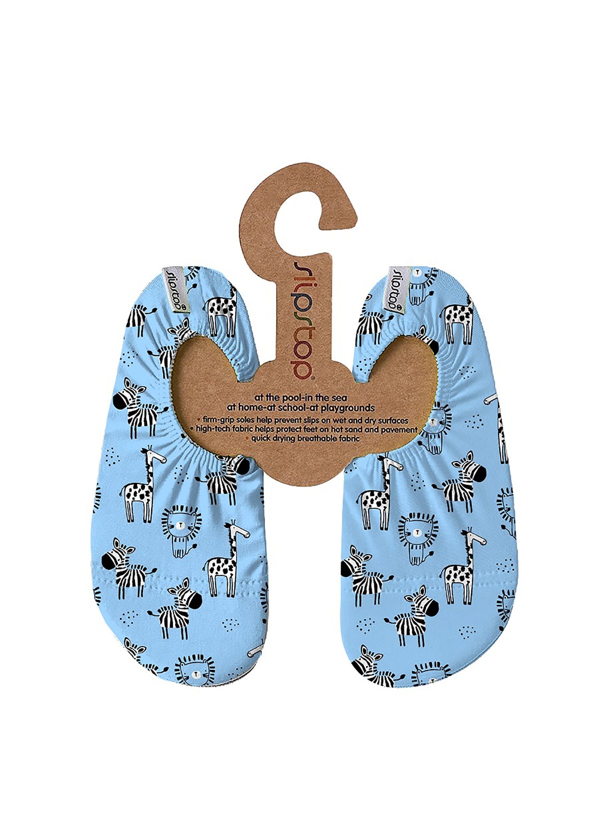 Children's slippers - Africa, light blue