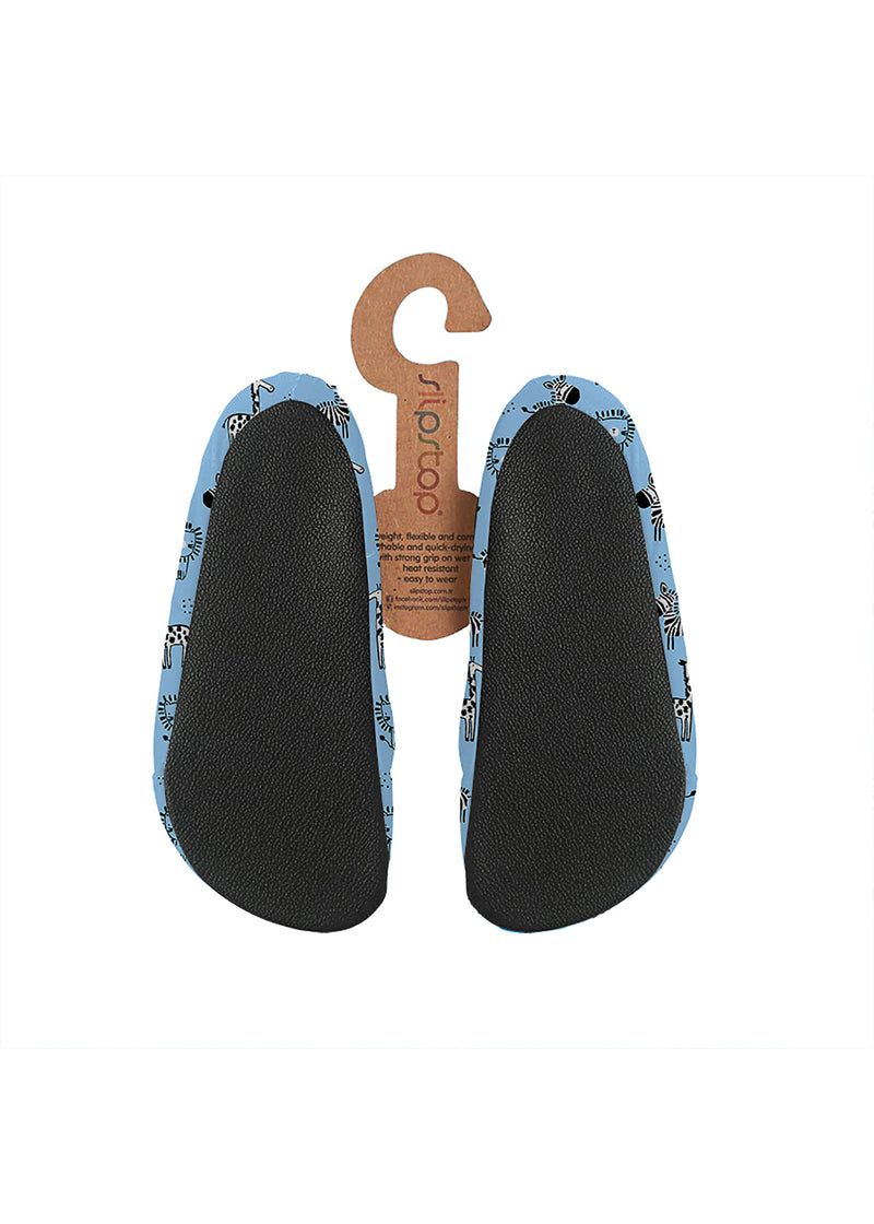 Children's slippers - Africa, light blue