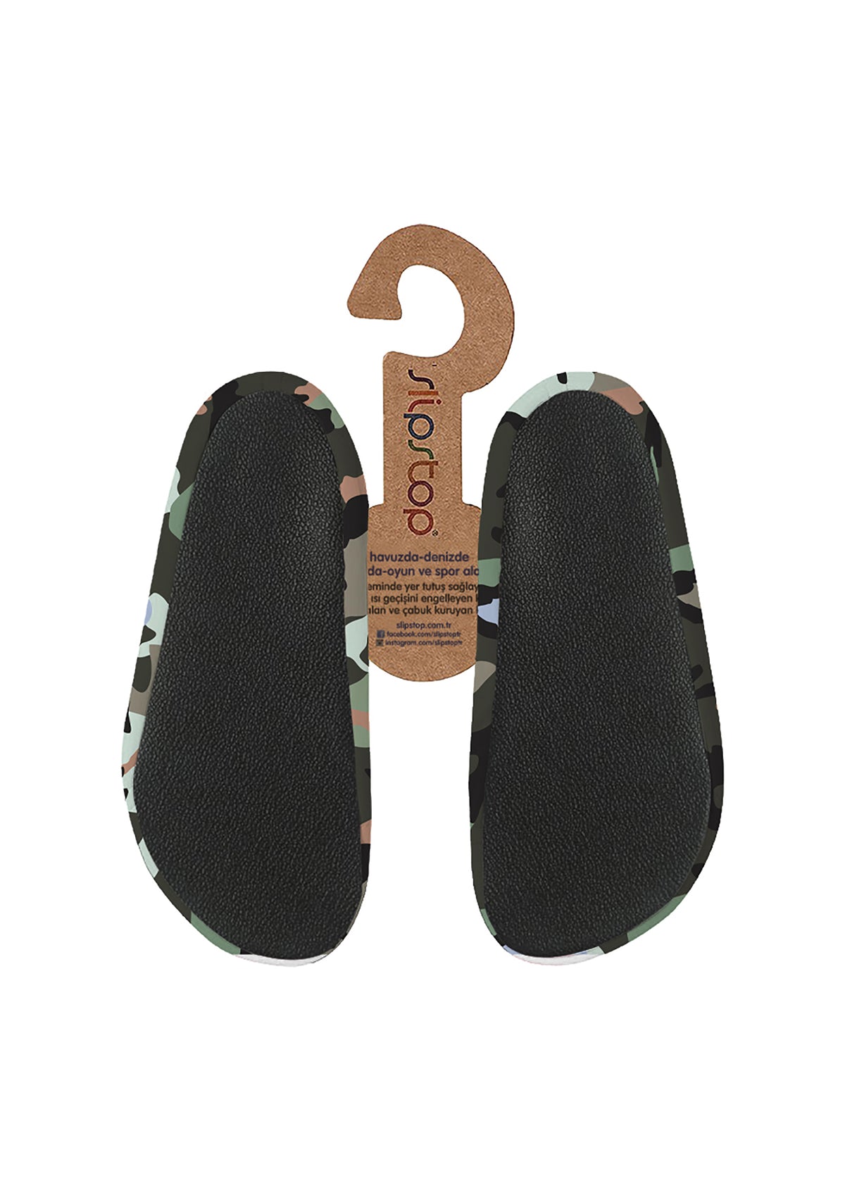 Children's slippers - Pagoto, light blue, giants