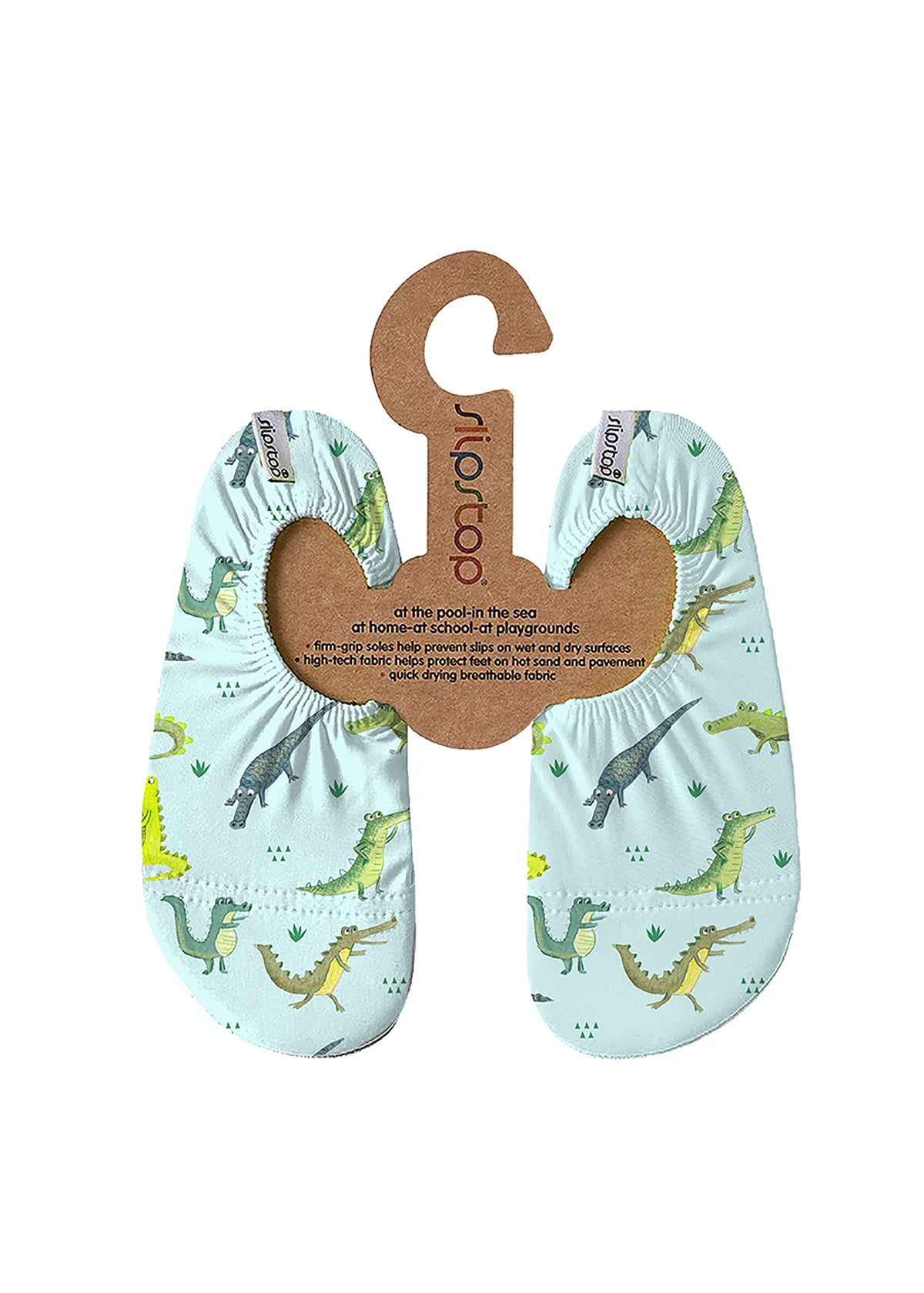 Children's slippers - Zagor, crocodiles, light blue