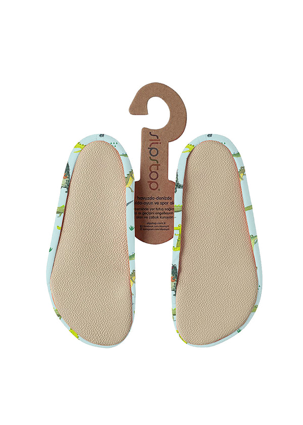 Lasten tossut - Zagor, krokotiilit, vaaleansininen