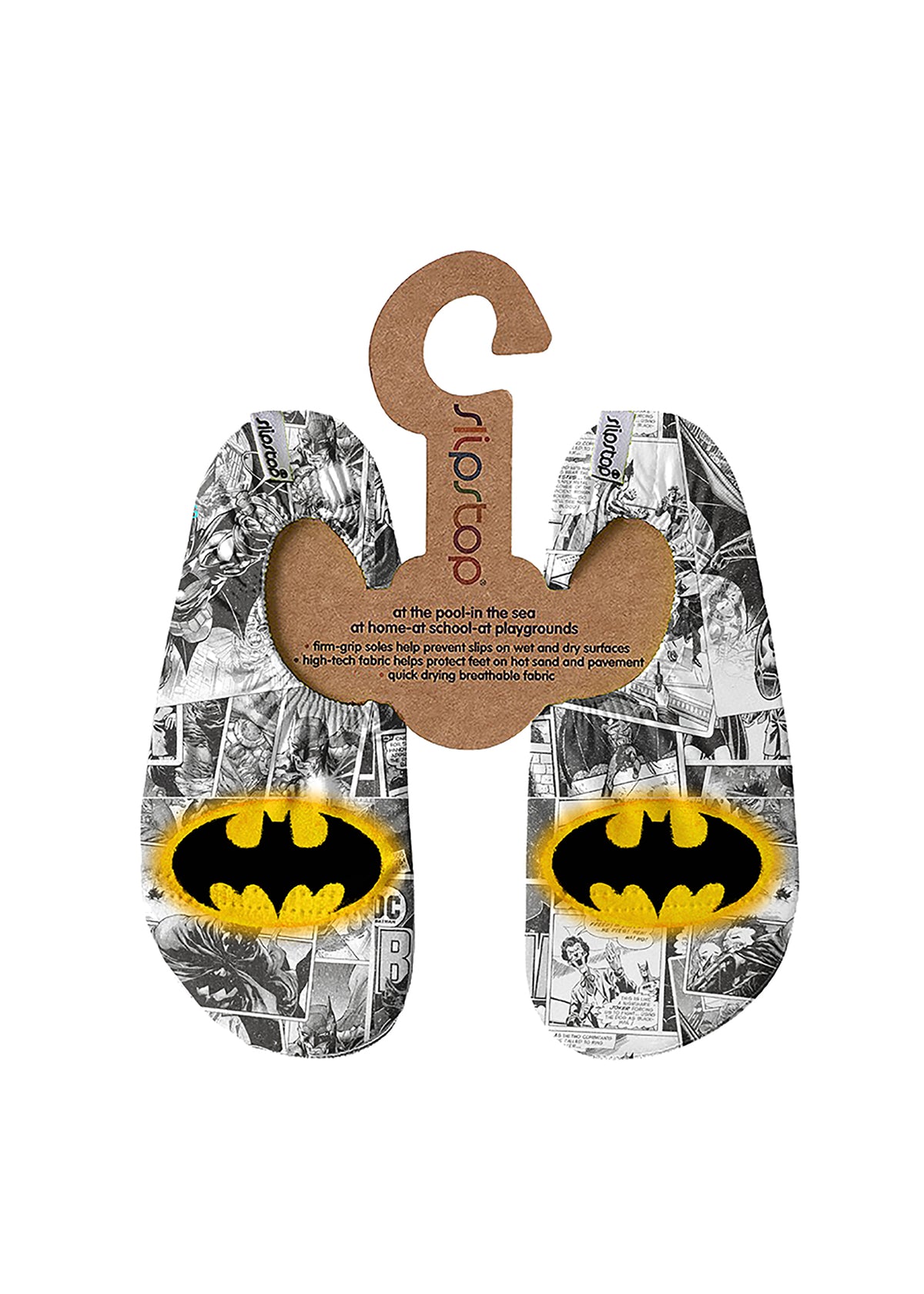 Children's slippers - Call, black-white, Batman
