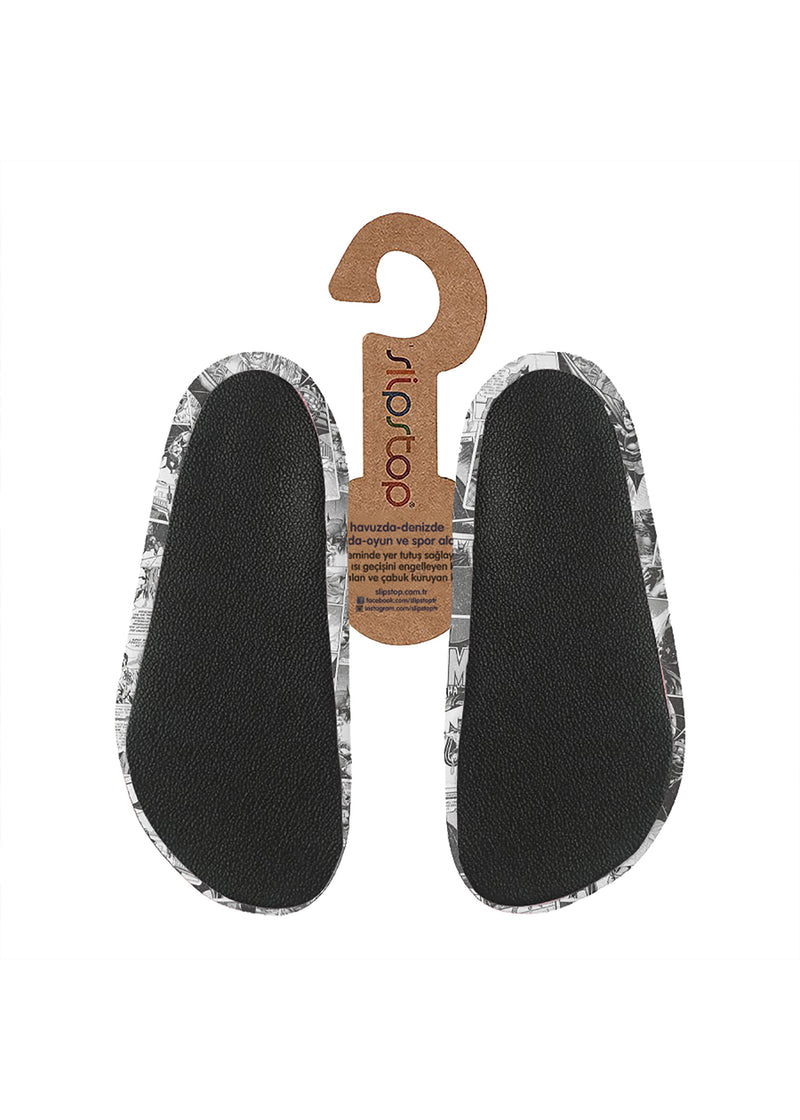Children's slippers - Call, black-white, Batman