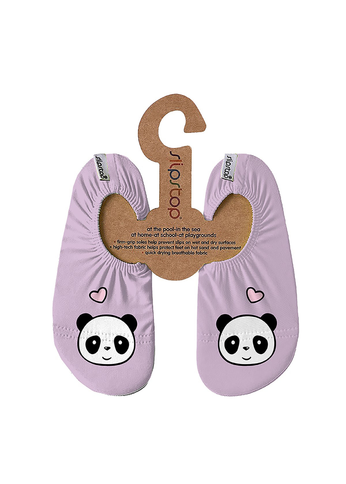 Children's slippers - Teddy, panda, pink