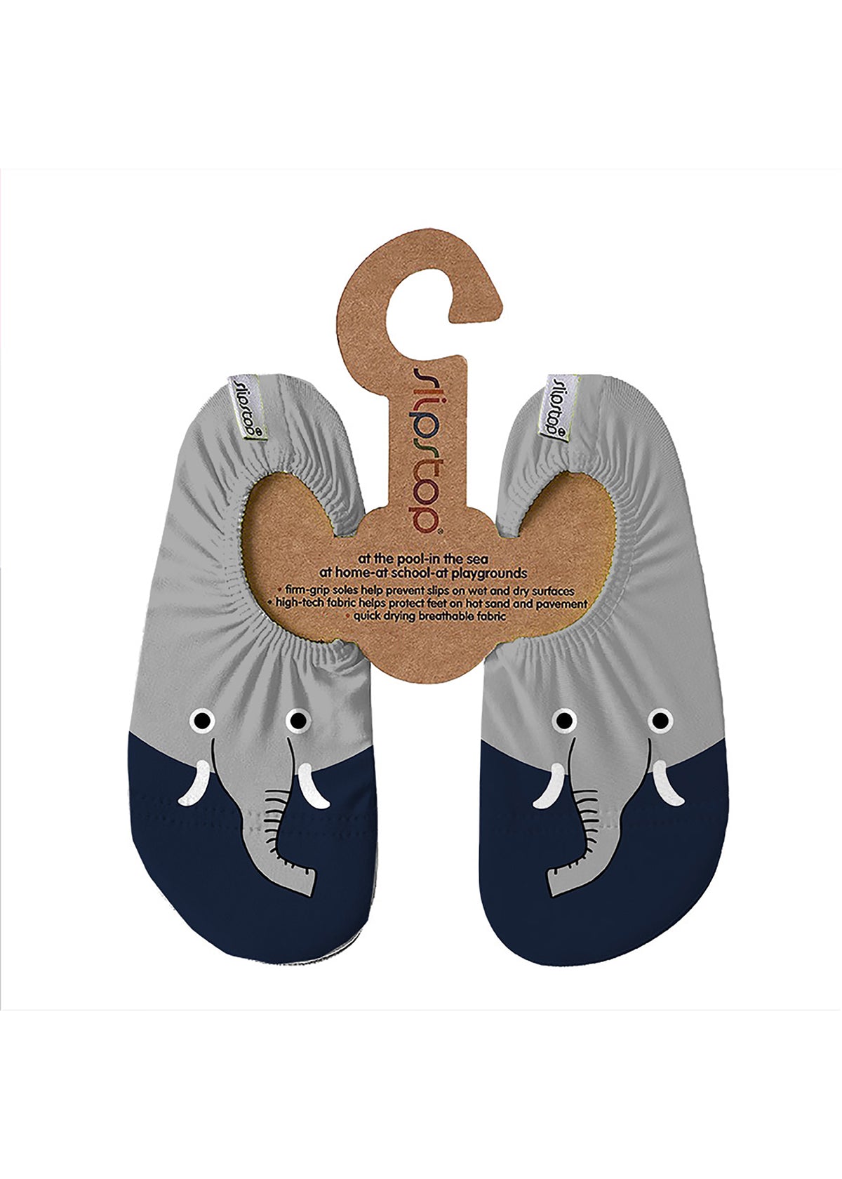 Barntofflor - Mitoz, elefant, gråblå