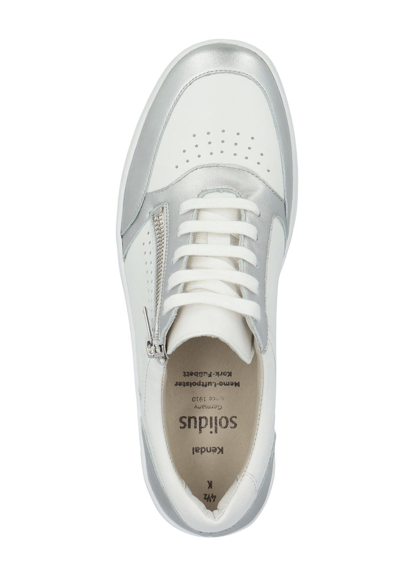 Sneakers med kilklack - Karma, ljusrosa och lila, bred läst