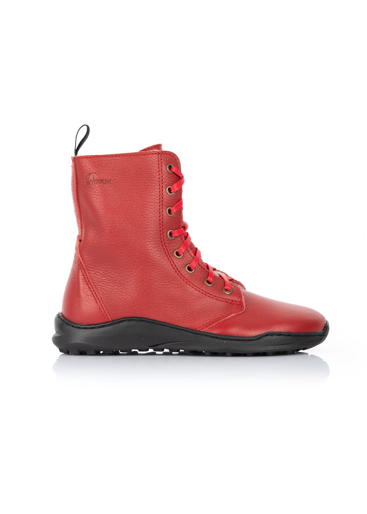 Paljasjalkakengät - Gale-talvikengät, punainen nahka