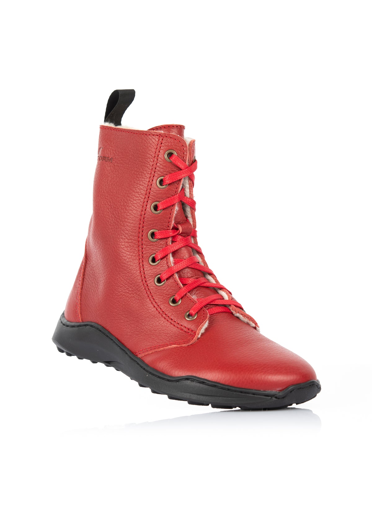 Paljasjalkakengät - Gale-talvikengät, punainen nahka