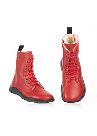 Paljasjalkakengät - Gale-talvikengät, punainen nahka