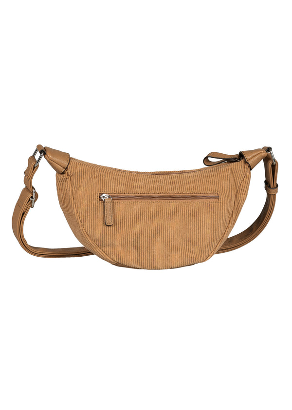 Naisten olkalaukku - vaaleanruskea sametti, Liriel Cross Bag