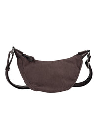 Naisten olkalaukku - tummanruskea sametti, Liriel Cross Bag