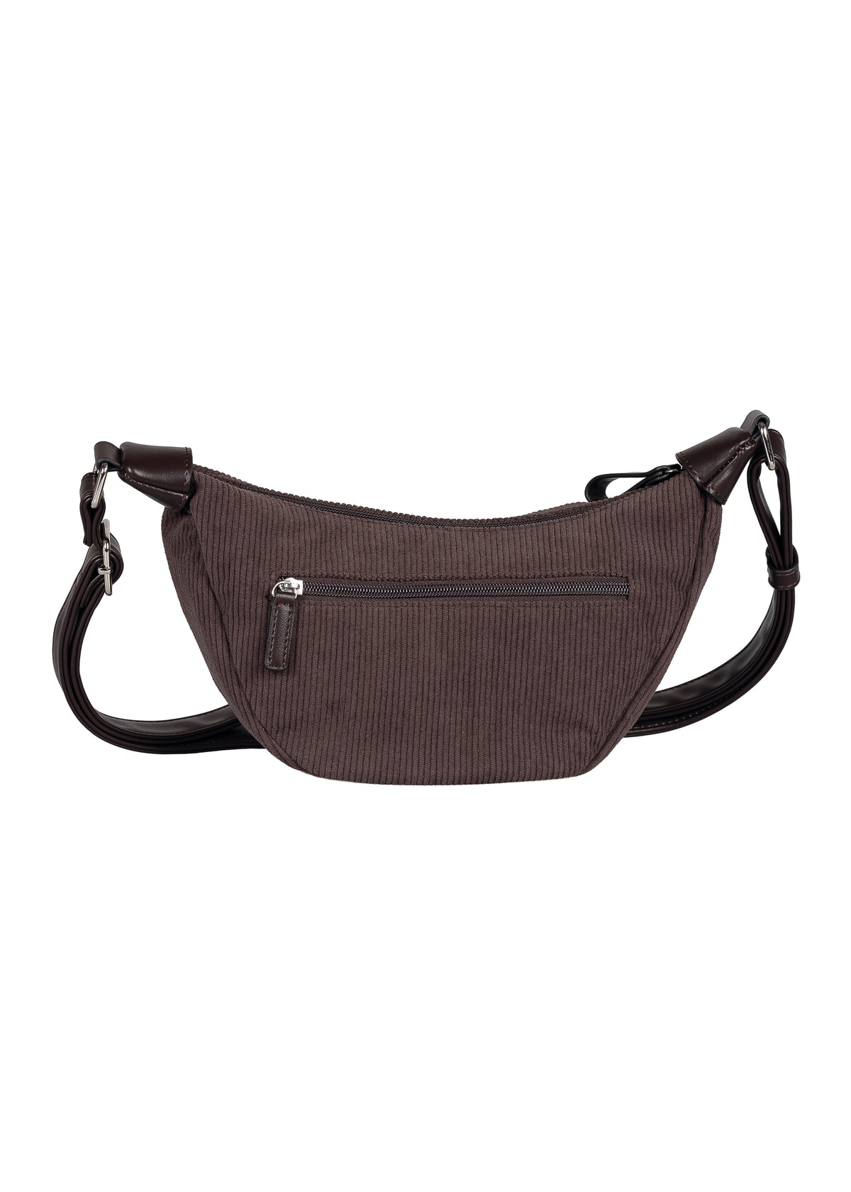Naisten olkalaukku - tummanruskea sametti, Liriel Cross Bag