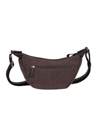 Naisten olkalaukku - tummanruskea sametti, Liriel Cross Bag