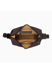 Naisten olkalaukku - tummanruskea sametti, Liriel Cross Bag