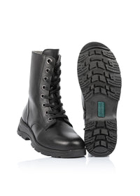 Winter boots with wool lining - Unna, black leather