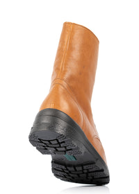 Talvikengät villavuorella - Unna, konjakinruskea nahka