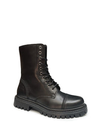 Ankle boots - black leather
