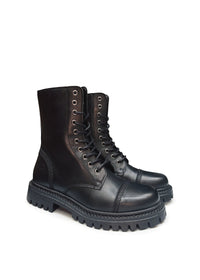 Ankle boots - black leather