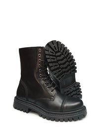 Ankle boots - black leather