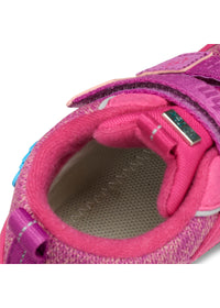 Barfotaskor för barn - Happy Knit Flamingo, mellansäsongsskor med TEX-membran - rosa