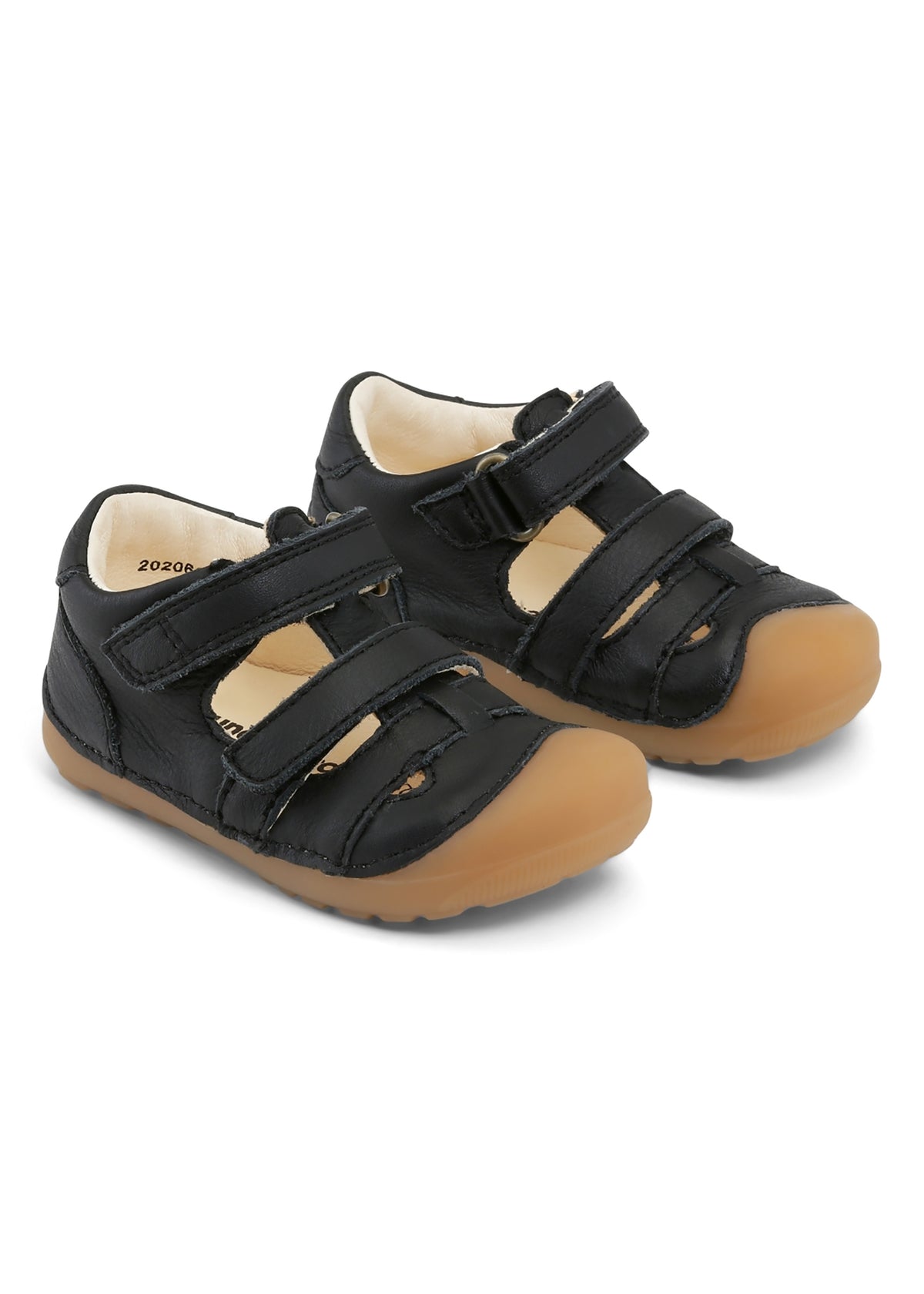 Barnsandaler - Petit Sandal, svart, stängd tå, Bundgaard Zero Heel