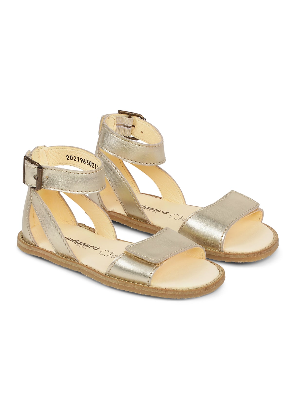 Children's sandals - Sheila, light gold, Bundgaard Zero Heel