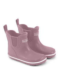 Rubber boots - short stem, pink, Bundgaard Zero Heel